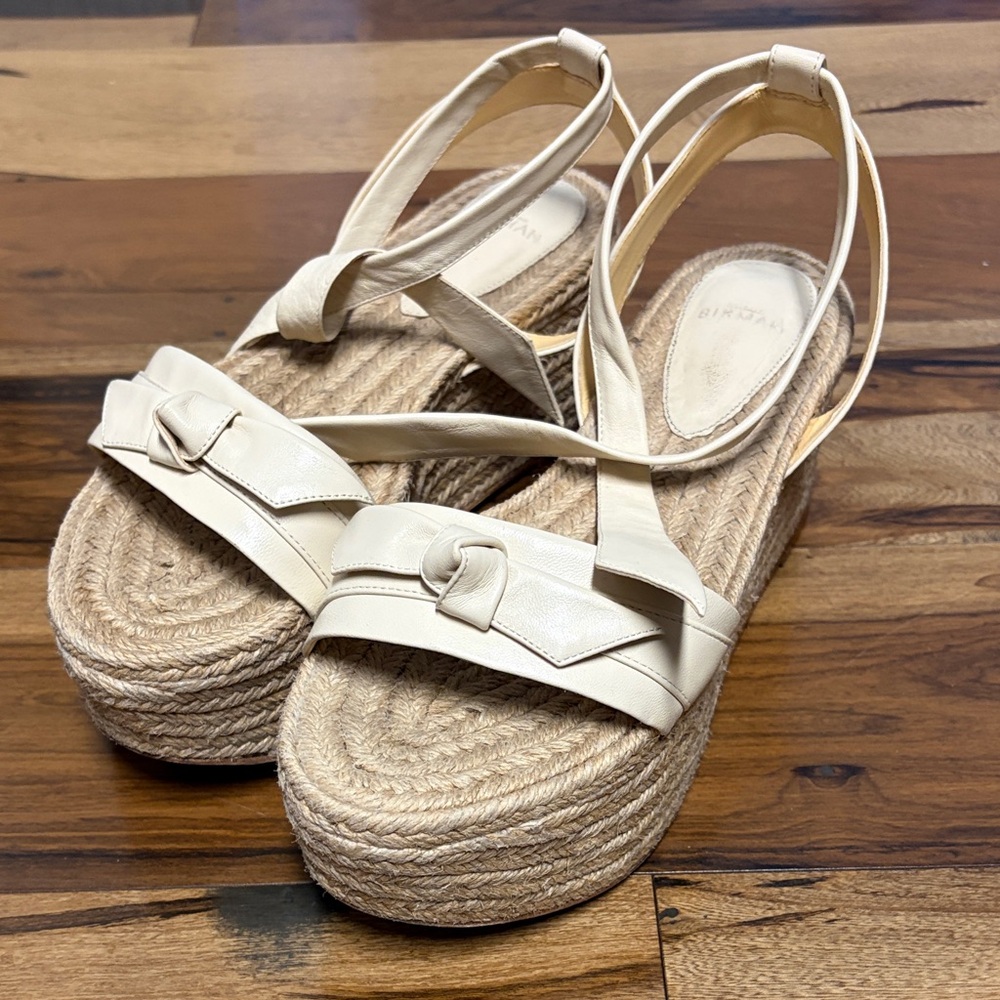 Women's Cream Platform Sandals